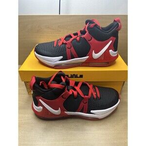 NEW AUTHENTIC NIKE LEBRON WITNESS VII "BRED" GS 6y